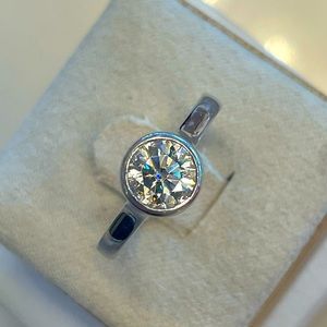 1 Ct bezel setting diamond ring